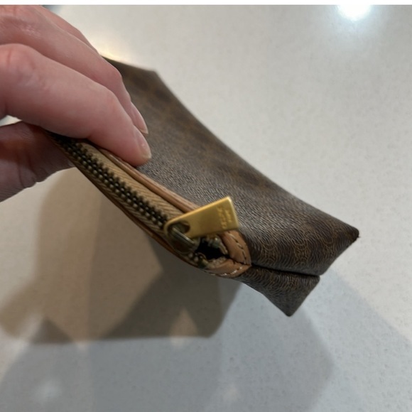 This brown and light tan beautiful Celine pouch has SO much life in it! - Picture 8 of 9